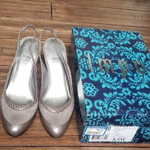 Impo Tanner 3 Inch Heel Mushroom & Silver Color